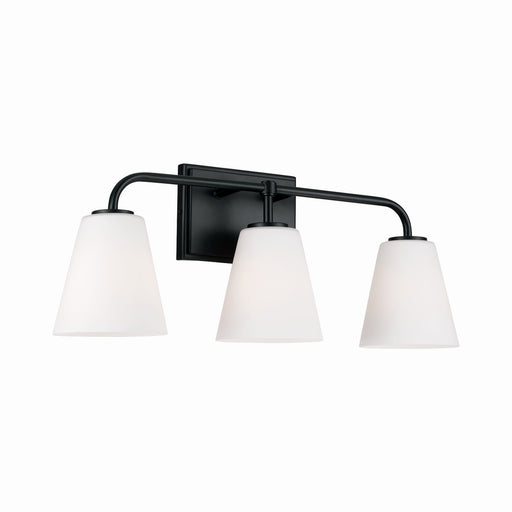 Brody Three Light Vanity in Matte Black