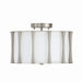 Bodie Three Light Semi-Flush Mount in Brushed Nickel