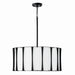 Bodie Four Light Pendant in Matte Black