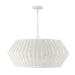 Boca Six Light Pendant in Chalk White