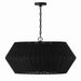 Boca Six Light Pendant in Matte Black