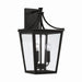 Adair Three Light Outdoor Wall Lantern in Black