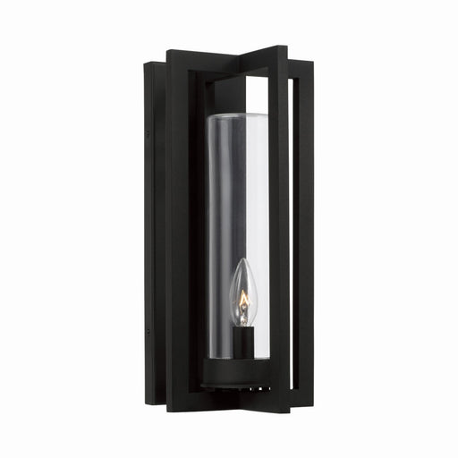 Kent One Light Outdoor Wall Lantern in Black