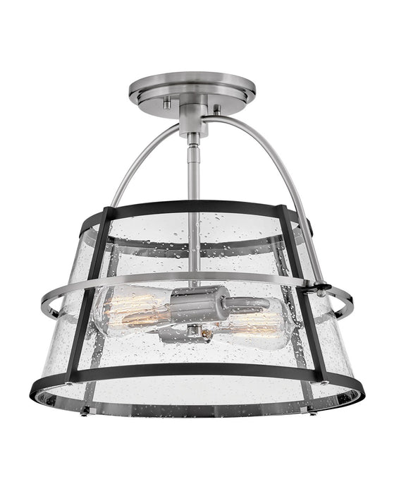 Tournon LED Semi-Flush Mount in Brushed Nickel