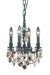 Lille 4-Light Pendant in Dark Bronze with Golden Teak (Smoky) Royal Cut Crystal