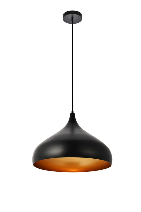 Circa 1-Light Pendant in Black