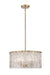 Glacier Five Light Pendant in Modern Gold by Z-Lite Lighting