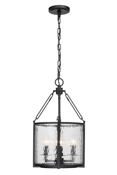 Barrington Four Light Pendant in Matte Black by Z-Lite Lighting