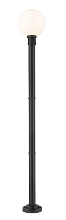 Laurent One Light Outdoor Post Mount in Black by Z-Lite Lighting