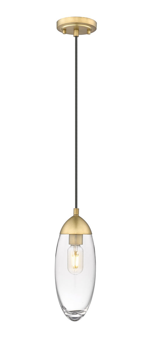 Arden One Light Pendant in Rubbed Brass by Z-Lite Lighting