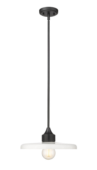 Paloma One Light Pendant in Matte Black by Z-Lite Lighting