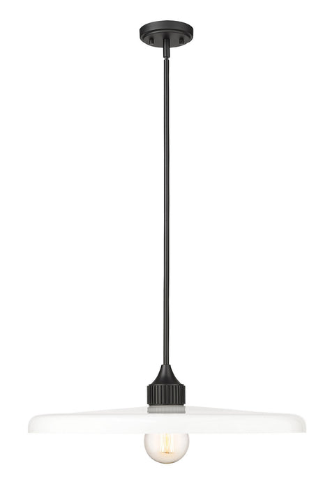 Paloma One Light Pendant in Matte Black by Z-Lite Lighting