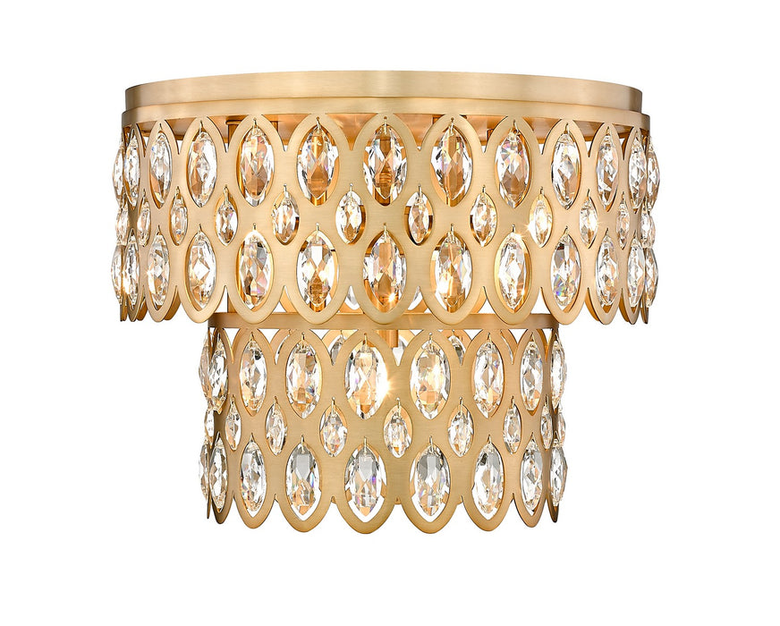 Dealey Five Light Flush Mount in Heirloom Brass by Z-Lite Lighting