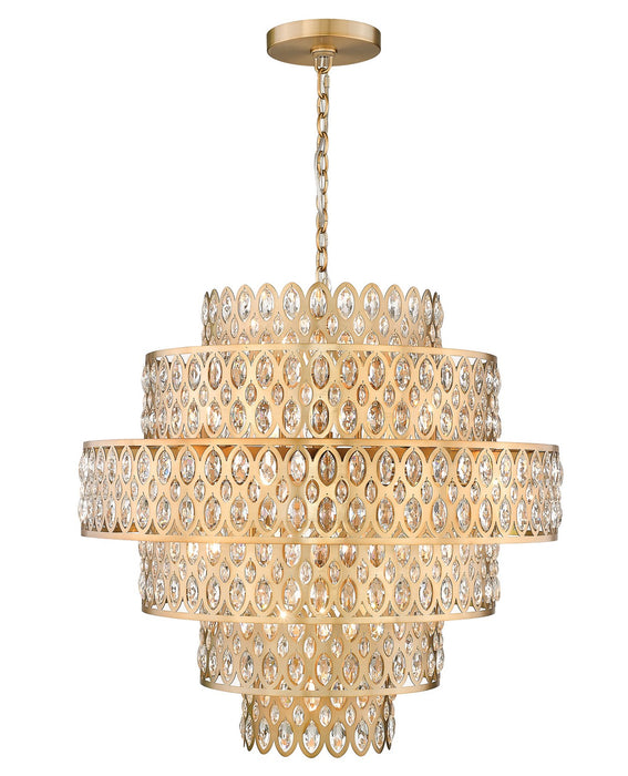 Dealey 17 Light Pendant in Heirloom Brass by Z-Lite Lighting