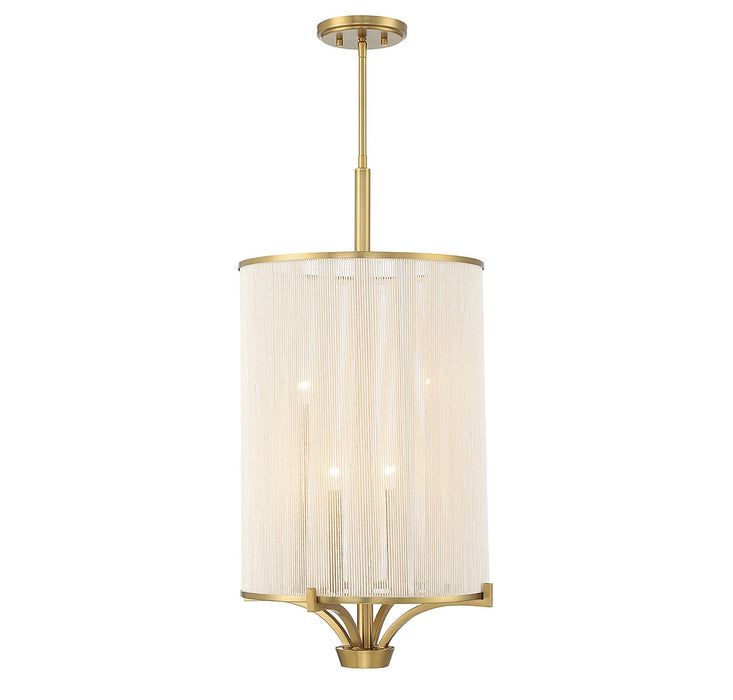 Wynwood Four Light Chandelier in Warm Brass