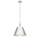 Willis One Light Pendant in Polished Nickel