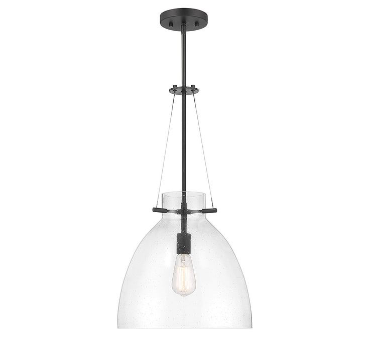 Foster One Light Pendant in Matte Black