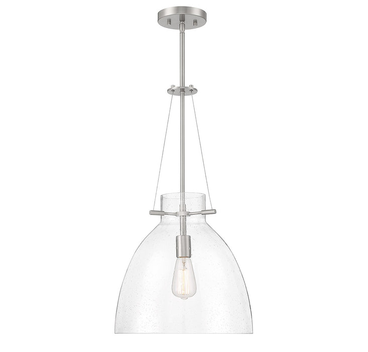 Foster One Light Pendant in Satin Nickel