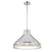 Seagram Three Light Pendant in Polished Nickel