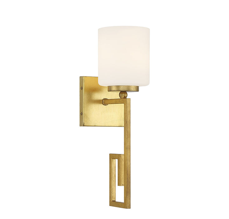 Quatrain One Light Wall Sconce in True Gold