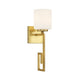 Quatrain One Light Wall Sconce in True Gold