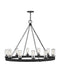 Sawyer LED Hanging Lantern in Black by Hinkley Lighting