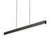 One Light Linear Pendant in Sandy Black