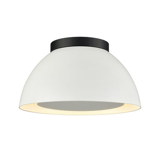 Pelham Two Light Flush Mount in Matte Black