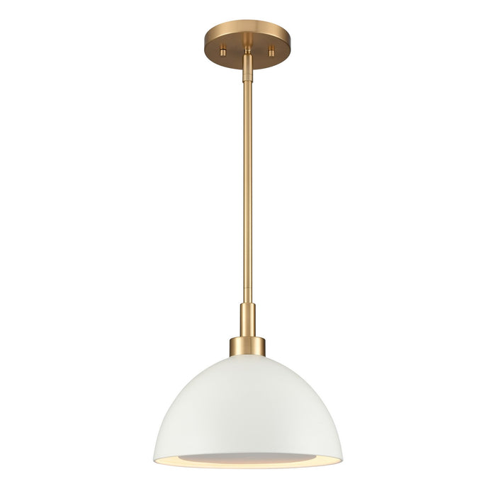 Pelham Two Light Pendant in Satin Brass