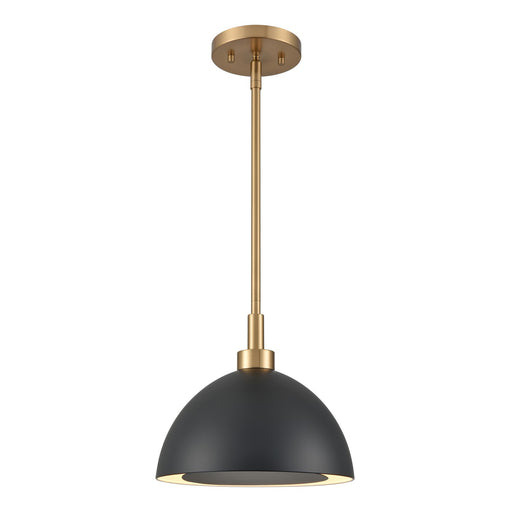 Pelham Two Light Pendant in Satin Brass