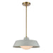 Gilman One Light Pendant in Satin Brass