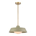 Gilman One Light Pendant in Satin Brass