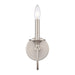 Cecil One Light Vanity in Brushed Nickel