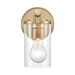 Burrow One Light Vanity in Natural Brass