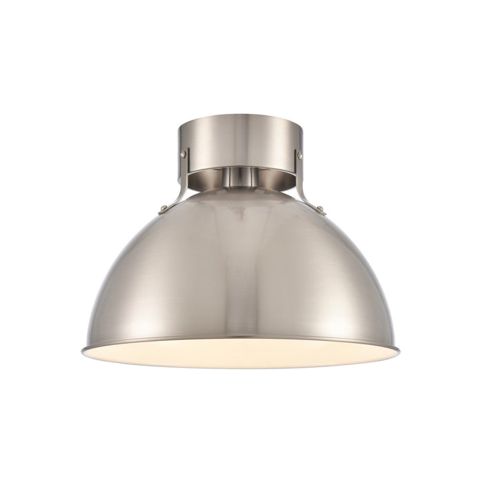 Zayne One Light Semi Flush Mount in Brushed Nickel