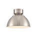 Zayne One Light Semi Flush Mount in Brushed Nickel