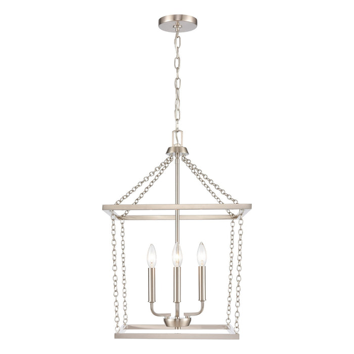 Emmett Four Light Pendant in Brushed Nickel