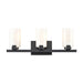 Dressler Three Light Vanity in Matte Black