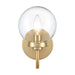 Fairbanks One Light Wall Sconce in Brushed Gold