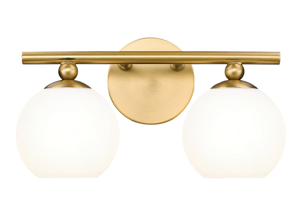 Neoma Two Light Vanity in Modern Gold by Z-Lite Lighting