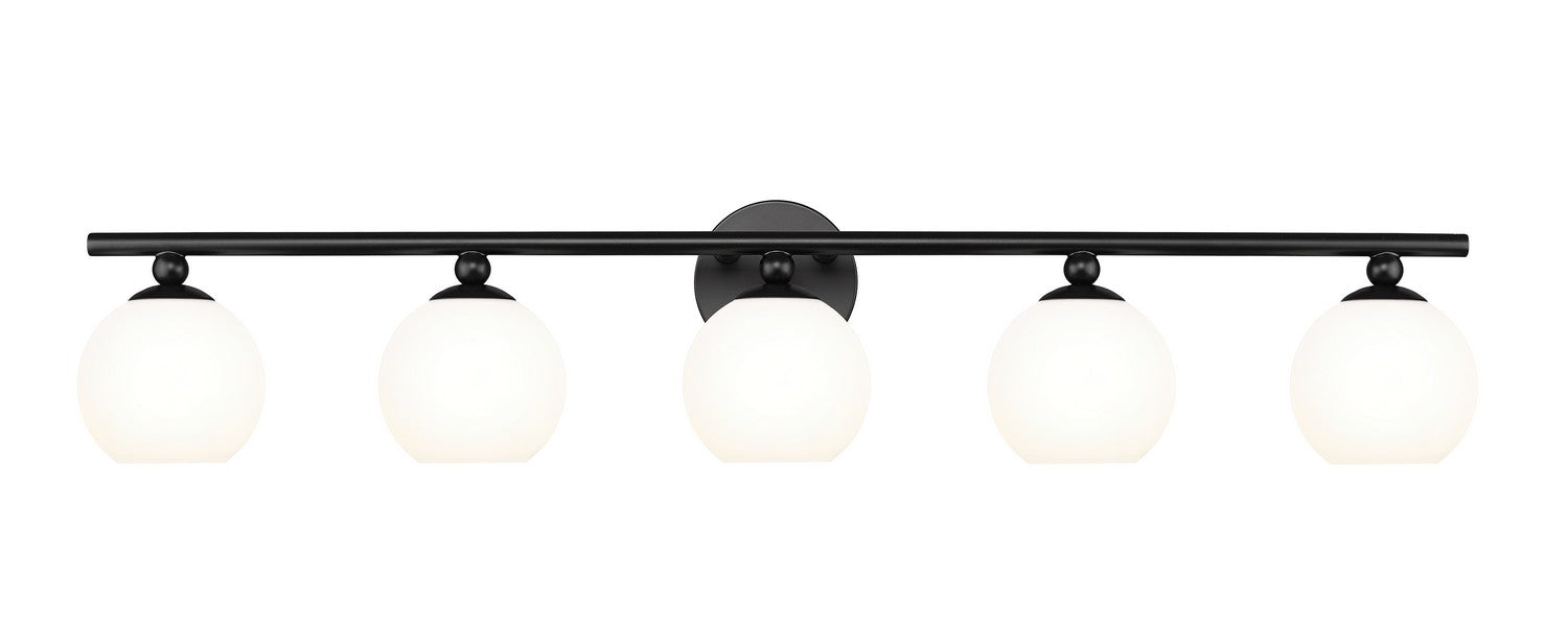 Neoma Five Light Vanity in Matte Black by Z-Lite Lighting