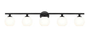 Neoma Five Light Vanity in Matte Black by Z-Lite Lighting