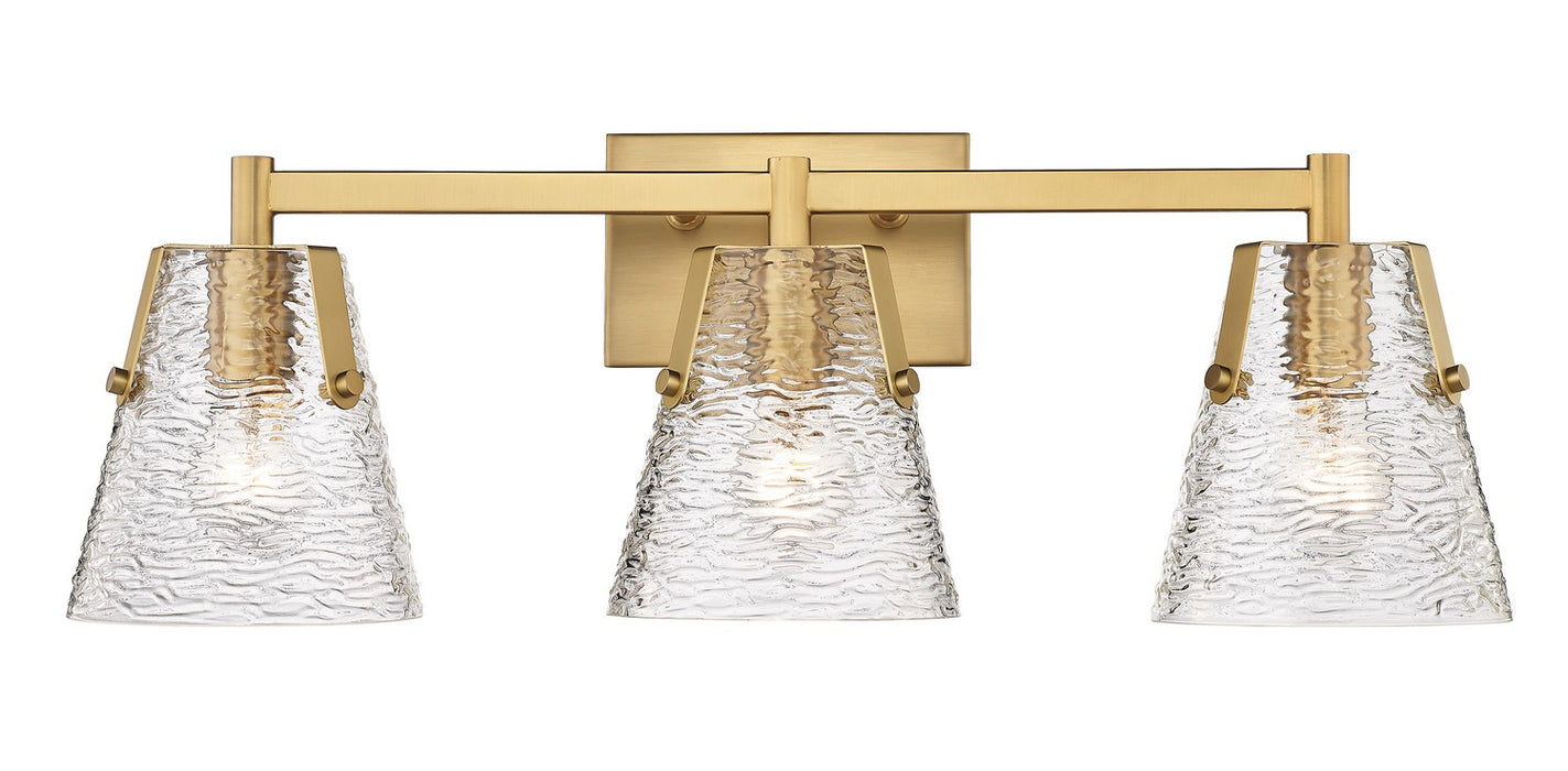 Analia Three Light Vanity in Modern Gold by Z-Lite Lighting