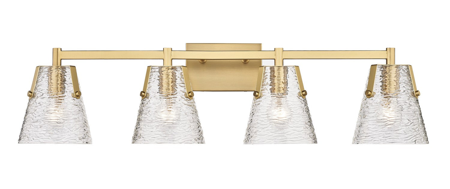 Analia Four Light Vanity in Modern Gold by Z-Lite Lighting