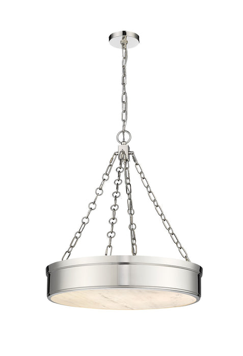 Anders LED Chandelier in Polished Nickel by Z-Lite Lighting