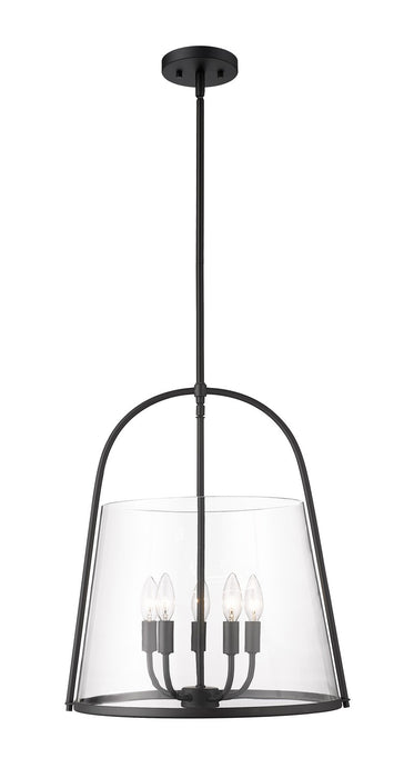 Archis Five Light Pendant in Matte Black by Z-Lite Lighting