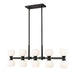 Artemis Ten Light Linear Chandelier in Matte Black by Z-Lite Lighting