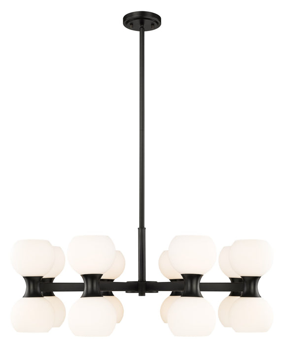 Artemis 16 Light Chandelier in Matte Black by Z-Lite Lighting