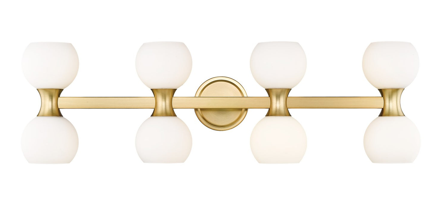 Artemis Eight Light Vanity in Modern Gold by Z-Lite Lighting