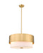 Counterpoint Three Light Pendant in Modern Gold by Z-Lite Lighting